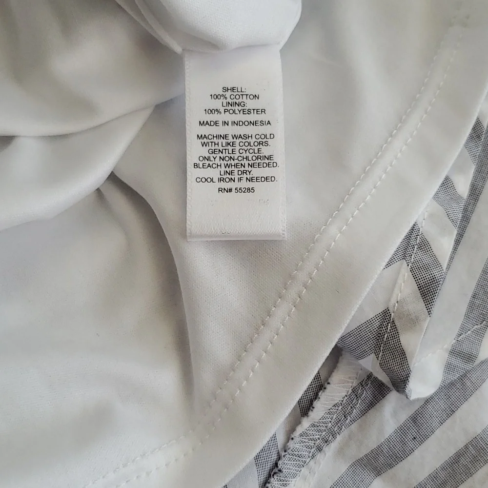 Express Striped Button-up Collared Dress - Picture 6 of 6